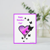 Carte Postale Rainbowheart et papillon (Debout devant)