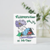 Carte Postale Raindrops Camping (Debout devant)