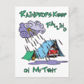 Carte Postale Raindrops Camping (Devant)