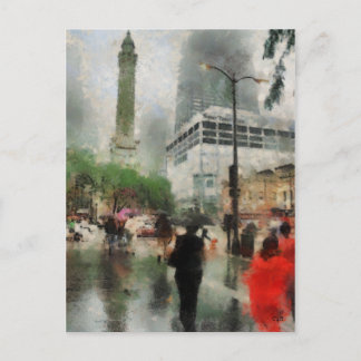 Carte Postale Rainy Day à Chicago