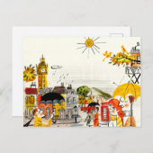 Carte Postale Rainy Day à Londres (Devant / Derrière)