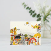 Carte Postale Rainy Day à Londres (Debout devant)