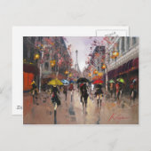 Carte Postale Rainy Day à Paris (Devant / Derrière)