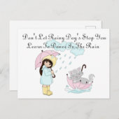 Carte Postale Rainy Day's (Devant / Derrière)