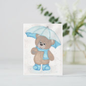 Carte Postale Rainy Daze Teddy Bear (Debout devant)