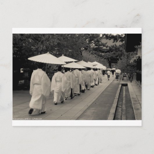 Carte Postale Rainy Morning à Kitano Tenman-gu (Devant)