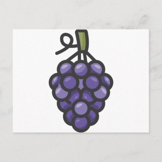 Carte Postale raisin (Devant)