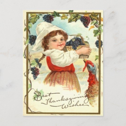 Carte Postale Raisins de cueillette Puritan (Devant)