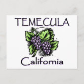 Carte Postale Raisins de Temecula (Devant)