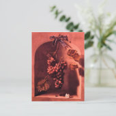 Carte Postale RAISINS HANGÉS Viticulture antique, Vignoble rusti (Debout devant)