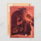 Carte Postale RAISINS HANGÉS Viticulture antique, Vignoble rusti (Devant / Derrière)