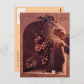 Carte Postale RAISINS HANGÉS Viticulture antique, Vignoble rusti (Devant / Derrière)