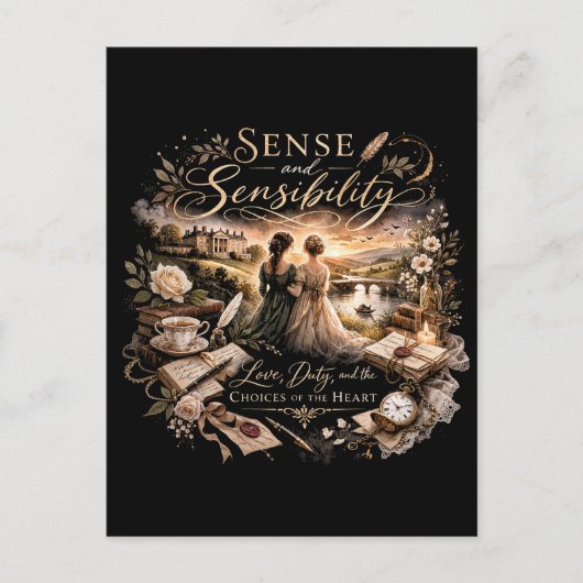 Carte Postale Raison et Sensibilité (Devant)