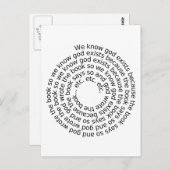 Carte Postale Raisonnement circulaire (spirale) (Devant / Derrière)