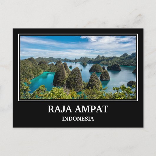 Carte Postale Raja Ampat Indonésie (Devant)