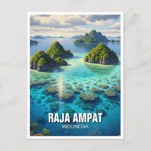 Carte Postale Raja Ampat Indonésie