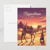 Carte Postale Rajasthan Inde (Devant / Derrière)