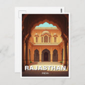 Carte Postale Rajasthan Inde Souvenir (Devant / Derrière)