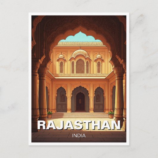 Carte Postale Rajasthan Inde Souvenir (Devant)