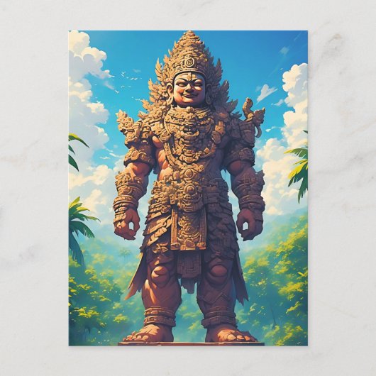 Carte Postale “Raksasa Nusantara” (Géant de l'Archipel) (Devant)