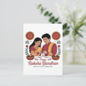 Carte postale Raksha Bandhan (Debout devant)