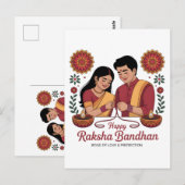Carte postale Raksha Bandhan (Devant / Derrière)