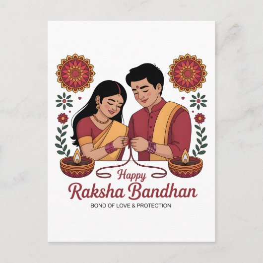 Carte postale Raksha Bandhan (Devant)