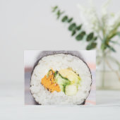 Carte Postale Râle de sushi Poisson et riz (Debout devant)