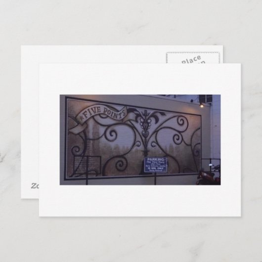 carte postale raleigh à cinq points (Devant / Derrière)