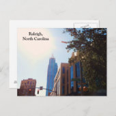 CARTE POSTALE RALEIGH, CAROLINE DU NORD (Devant / Derrière)