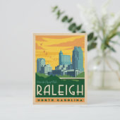 Carte Postale Raleigh, Caroline du Nord | Ville des chênes (Debout devant)