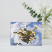 Carte Postale Raleigh North Carolina Skyline Ville unique Photo (Debout devant)