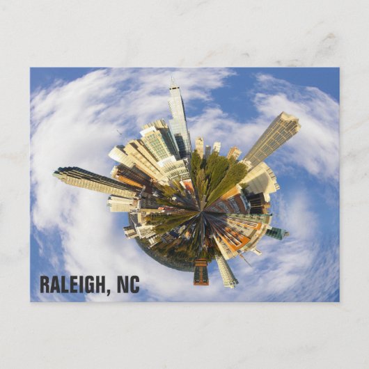 Carte Postale Raleigh North Carolina Skyline Ville unique Photo (Devant)