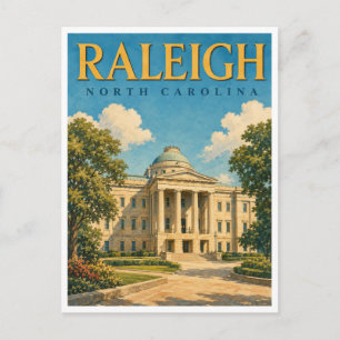 Carte Postale Raleigh North Carolina State Capitol GeoSaga