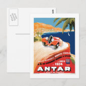 Carte Postale Rallye Automobile Monte Carlo (Devant / Derrière)