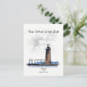 Carte Postale Ram Island Ledge Light-Michigan (Debout devant)