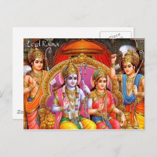 CARTE POSTALE RAMA ET SITA (Devant / Derrière)