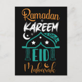 Carte Postale Ramadan coloré Kareem Eid Moubarak (Devant)