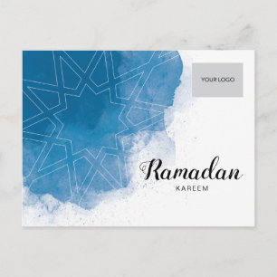 Carte postale Ramadan Entreprise - Bleu