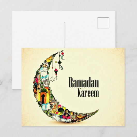 Carte Postale Ramadan Kareem (Devant / Derrière)
