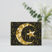 Carte Postale Ramadan Kareem lune et étoile (Debout devant)