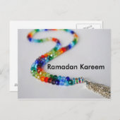 Carte postale Ramadan Kareem Rainbow (Devant / Derrière)