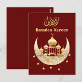 Carte postale Ramadan Kareem Ramadan Moubarak (Devant / Derrière)