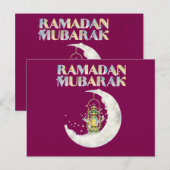 Carte Postale Ramadan Moubarak (Devant / Derrière)