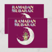 Carte Postale Ramadan Moubarak (Devant / Derrière)