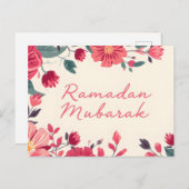 Carte Postale Ramadan Mubarak 2026 greeting card (Devant / Derrière)