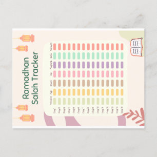 Carte postale Ramadhan Salah Tracker
