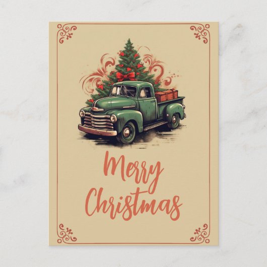 Carte Postale Ramassage de Noël (Devant)