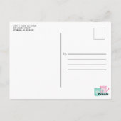 Carte Postale Ramassage vintage Camion & Arbres Ferme Noël (Dos)