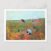 Carte Postale Ramasser les fleurs dans un champ, Mary Cassatt (Devant)